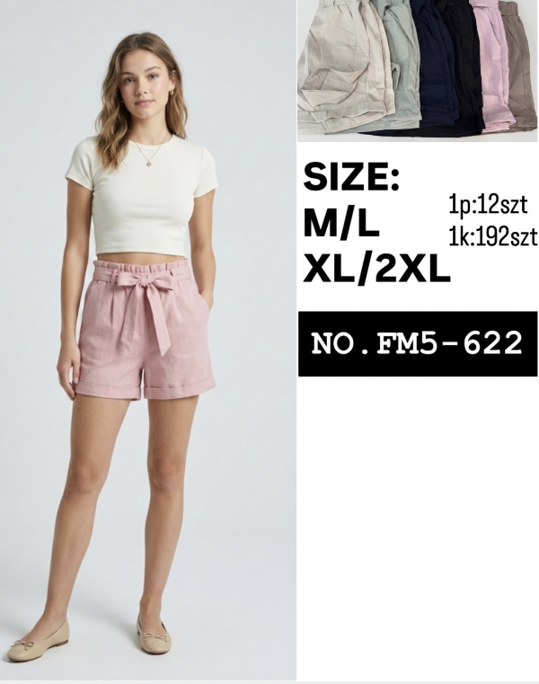 Szorty damskie Roz M/L-XL-2XL, Mix Kolor Paczka 12 szt